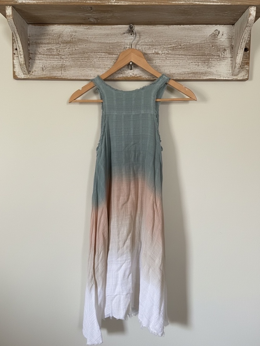 Altar'd State Highneck Scoop Sleeveless Dip- Dyed Ombre Tank Dress — Size S - Picture 2 of 2